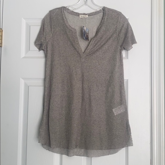 Anthropologie, Sheer short sleeve, v neck - Picture 1 of 4